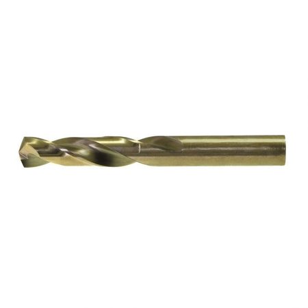 DRILLCO Screw Machine Length Drill, Heavy Duty Stub Length, Series 300C, Imperial, 764 In Drill Size 300C107